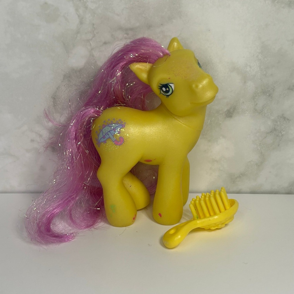 My Little Pony Merryweather G3 2005 Hasbro Yellow With Pink Hair‎